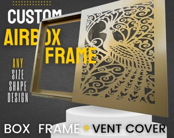 100% Customisable Floor Return Air Grille | Filter box + 3 mm thick front screen