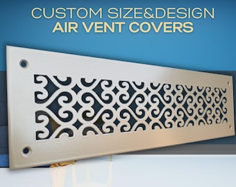 Custom Metal Flat Ventilation Covers 20 gauge Steel - Create Your Perfect Look