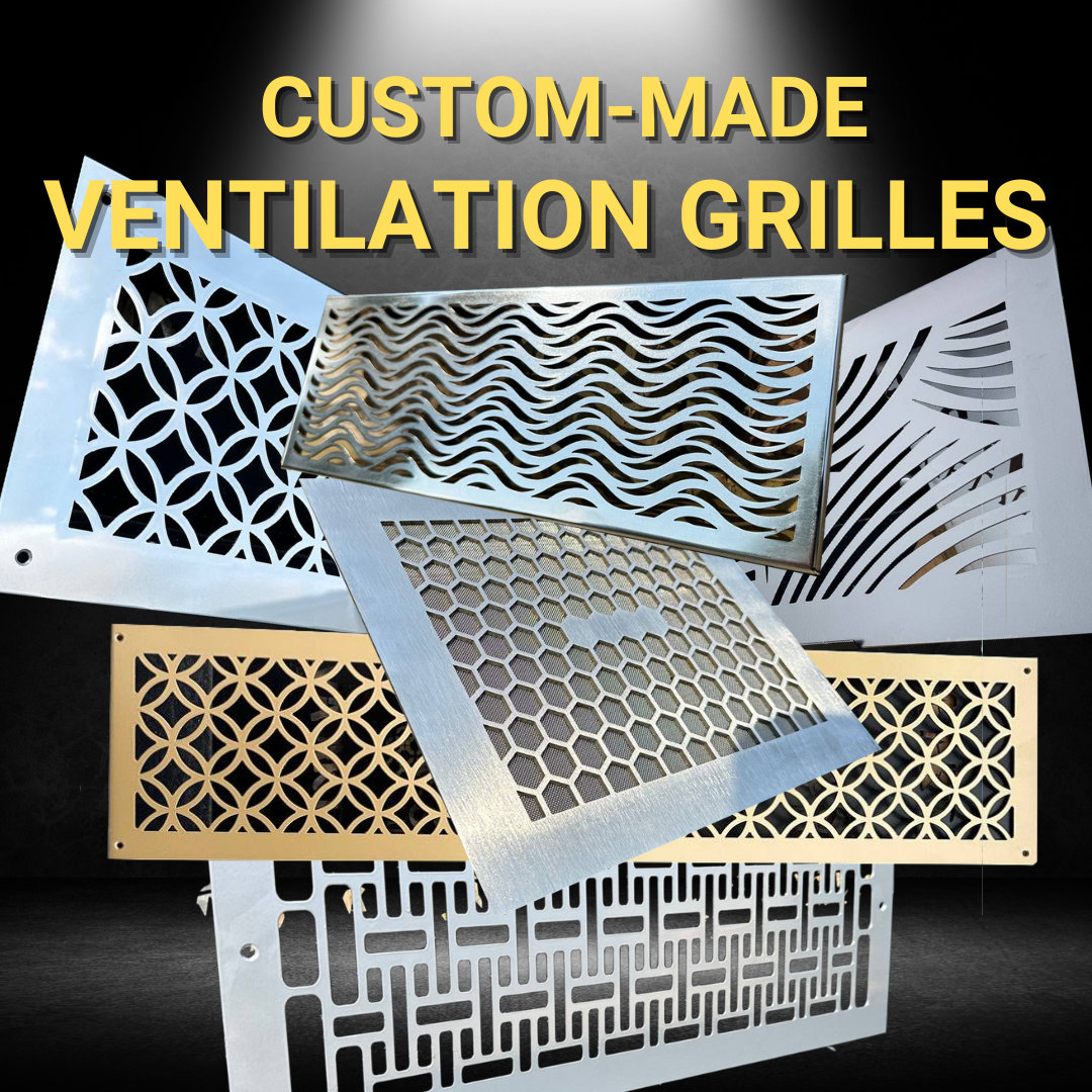 Custom-made Ventilation Grilles, Air Registers, Vent Covers, HVAC Air Grates  