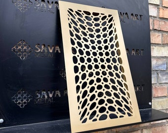 Back Framed Handcrafted Metal Framed Air Flow Screens - Personalized Home Art - Artisan Metal Framed Air Flow Grilles