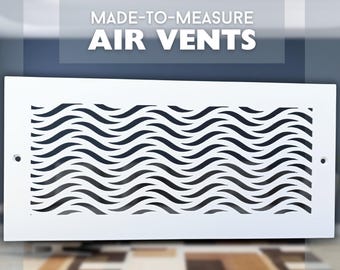 Personalized Flat Air Vent Covers - Made-to-Order Flat Ventilation Grilles - Any Design and Size available