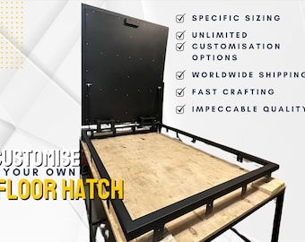 Handcrafted Steel Floor Hatches - Made-to-Order Steel Floor Access Door - Custom Fit for Any Application | Max Width/Length - 65 x 140 in.