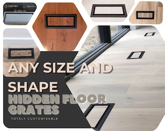 Framed Metal Wall / Floor Grates, Bathroom / Living room/ Bedroom / Kitchen floor air grilles, custom registers