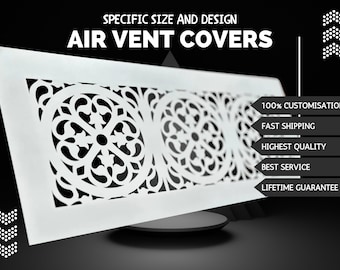 Artisan Metal Flat Air Flow Grilles - Custom Metal Flat HVAC Diffusers - Handcrafted Metal Flat Air Flow Screens