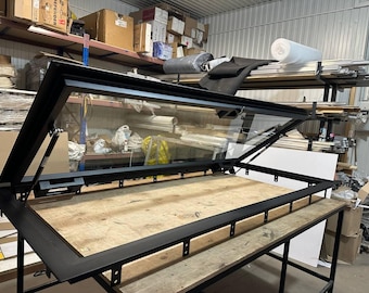 Custom Glass Door Floor Hatch - Handcrafted Access Panel - Custom-Made for Your Home or Office