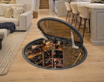 Round Access Panel: Custom Sizes - Floor Trapdoor or Service Hatch