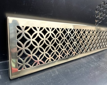 PURE BRASS! 100% Custom-Made Air Grilles, Air Return Vent Covers, Custom air registers, Floor grates, Drain Covers