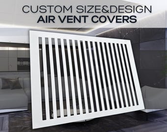 Tailored Inside Mounted Metal Framed Air Diffusers - Made-to-Order Metal Framed HVAC Diffusers - Handcrafted Metal Framed Air Diffusers
