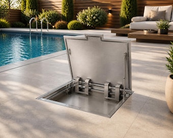 Handcrafted Steel Floor Hatches - Made-to-Order Steel Floor Access Door - Custom Fit for Any Application | Max Width/Length - 65 x 140 in.