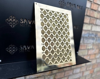 Fully customized PURE BRASS Air Grilles, Custom Vent Covers, Air Registersl, Air diffusers, Ventilation Grilles