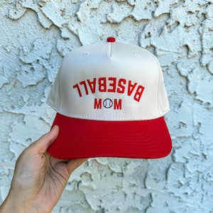 Baseball Mom Trucker Hat: Embroidered Snapback Cap