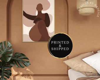 She Defines - Abstract Body Print, Black Woman Art, Modern Art