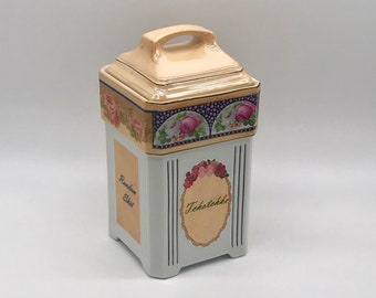 Tchotchke Trinket Box - RePurposed Vintage Flour/Rice Container