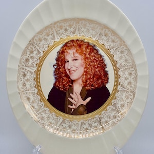 Bette Midler Vintage RePurposed Vintage Platter