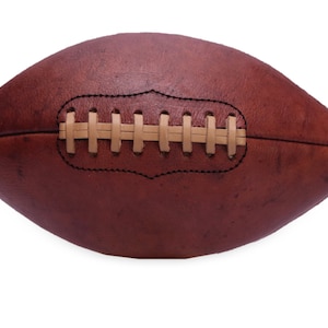 Retro Leather dark Brown Leather American Football Size - 5