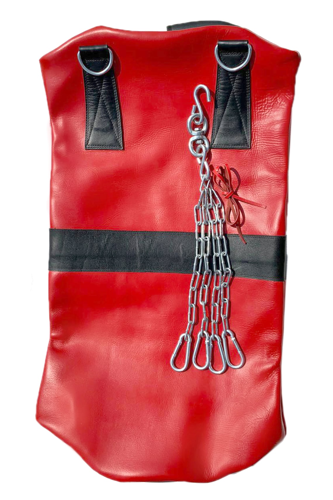 Red/black Trim Heavy Leather Punching Bag unfilled Etsy