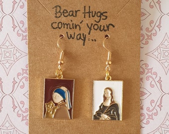 Famous Paintings Quirky Earrings Unusual Gift Jewellery
