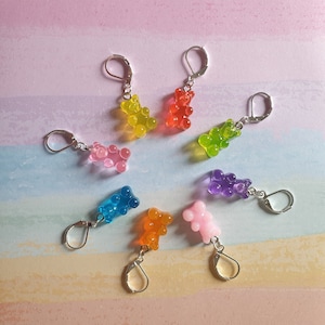 Cute Gummy Bear Stitch Marker Knitting Crochet Gift Place Holder Progress Keeper