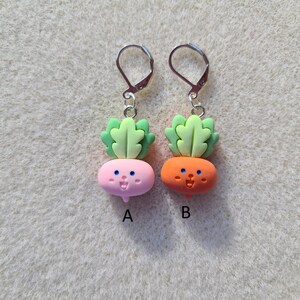 Kawaii Fruit & Vegetable Stitch Markers Knitting Crochet Gift Place Holder Progress Keeper image 4