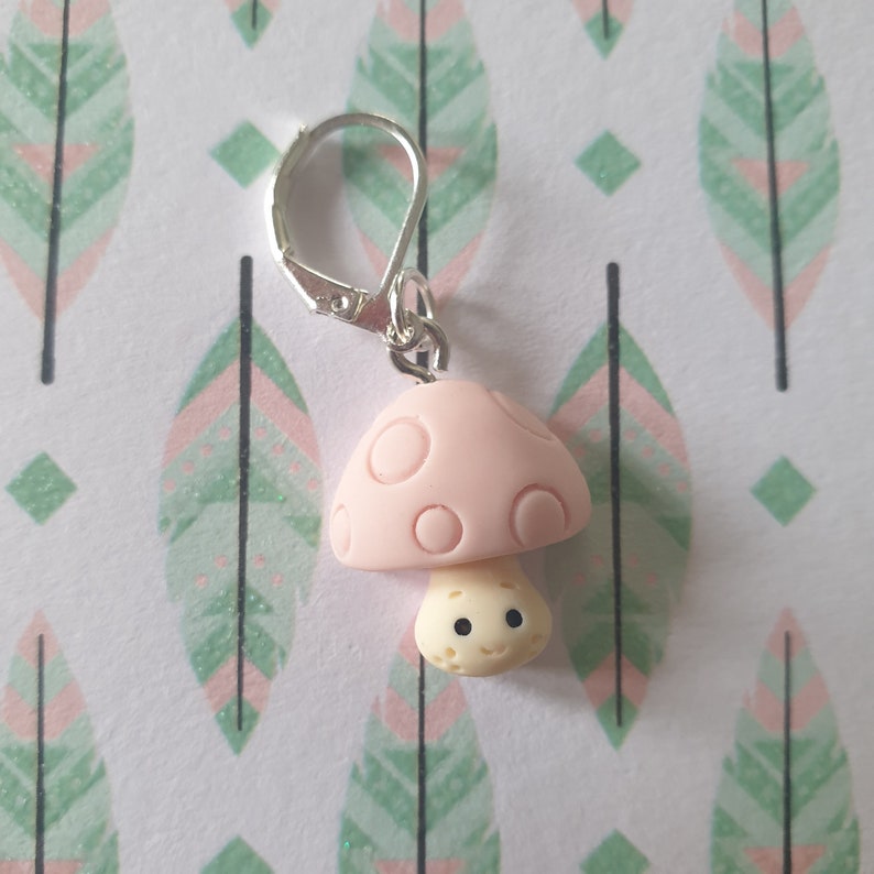 Cute Vegetable Stitch Marker Knitting Crochet Gift Place Holder Progress Keeper Mushroom