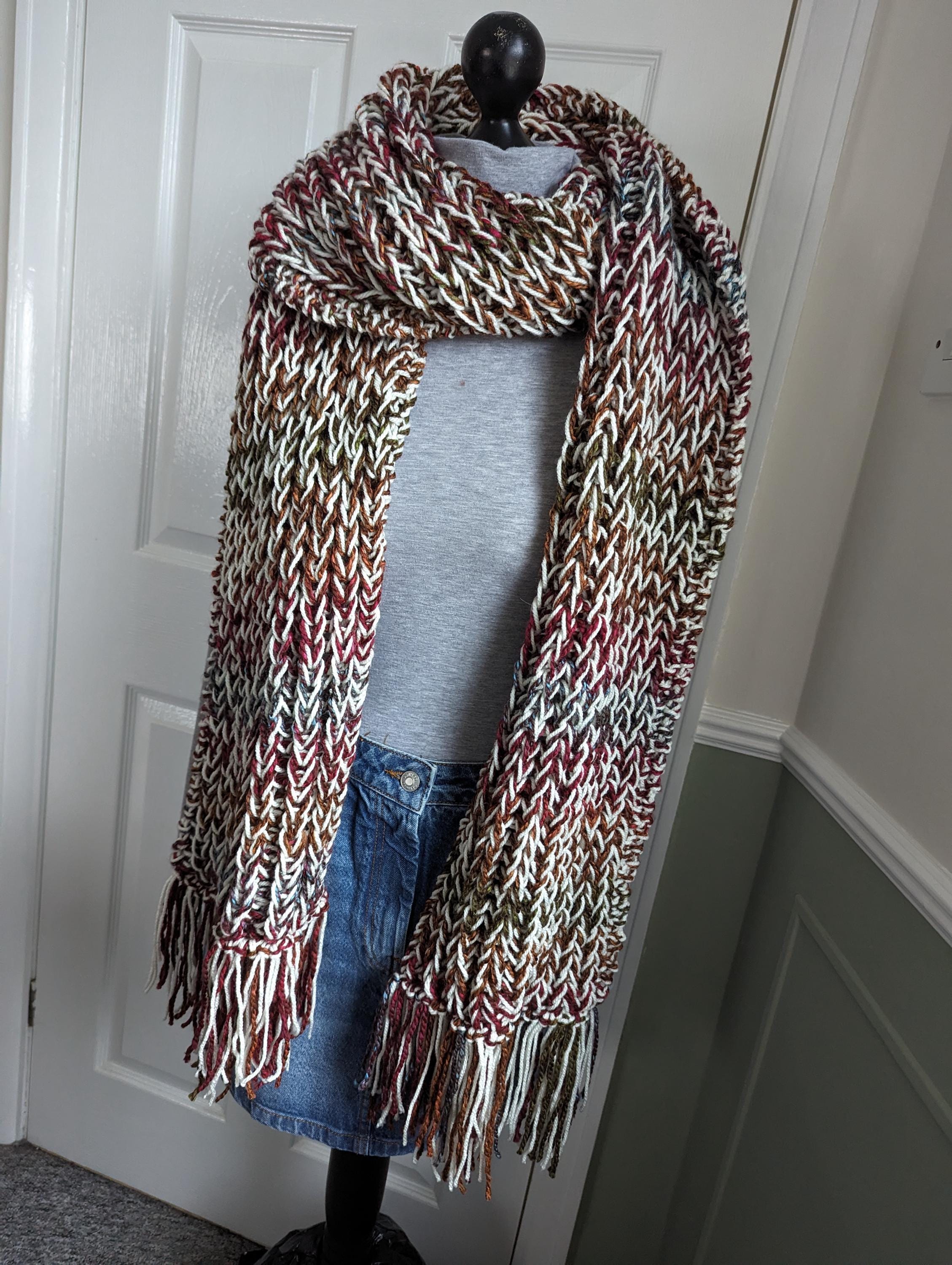 Super Chunky Scarf in a Choice of Colours 100% Acrylic - Etsy UK