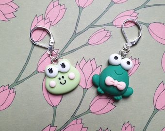 Cute Frog Stitch Marker Knitting Crochet Gift Place Holder Progress Keeper