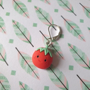 Cute Vegetable Stitch Marker Knitting Crochet Gift Place Holder Progress Keeper Tomato
