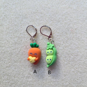 Kawaii Fruit & Vegetable Stitch Markers Knitting Crochet Gift Place Holder Progress Keeper image 6