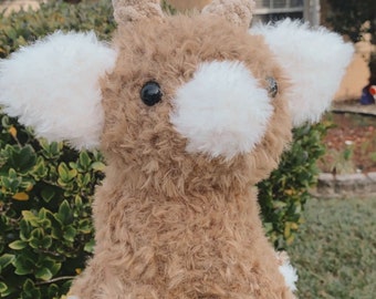 crochet fluffy cow - highland cow plushie