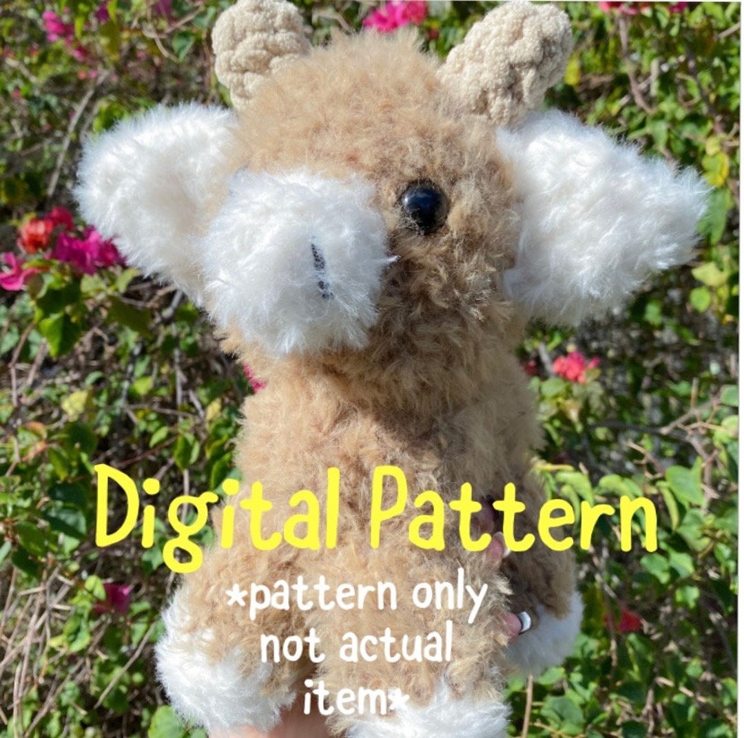 Crochet Fluffy Cow Crochet PATTERN - Etsy