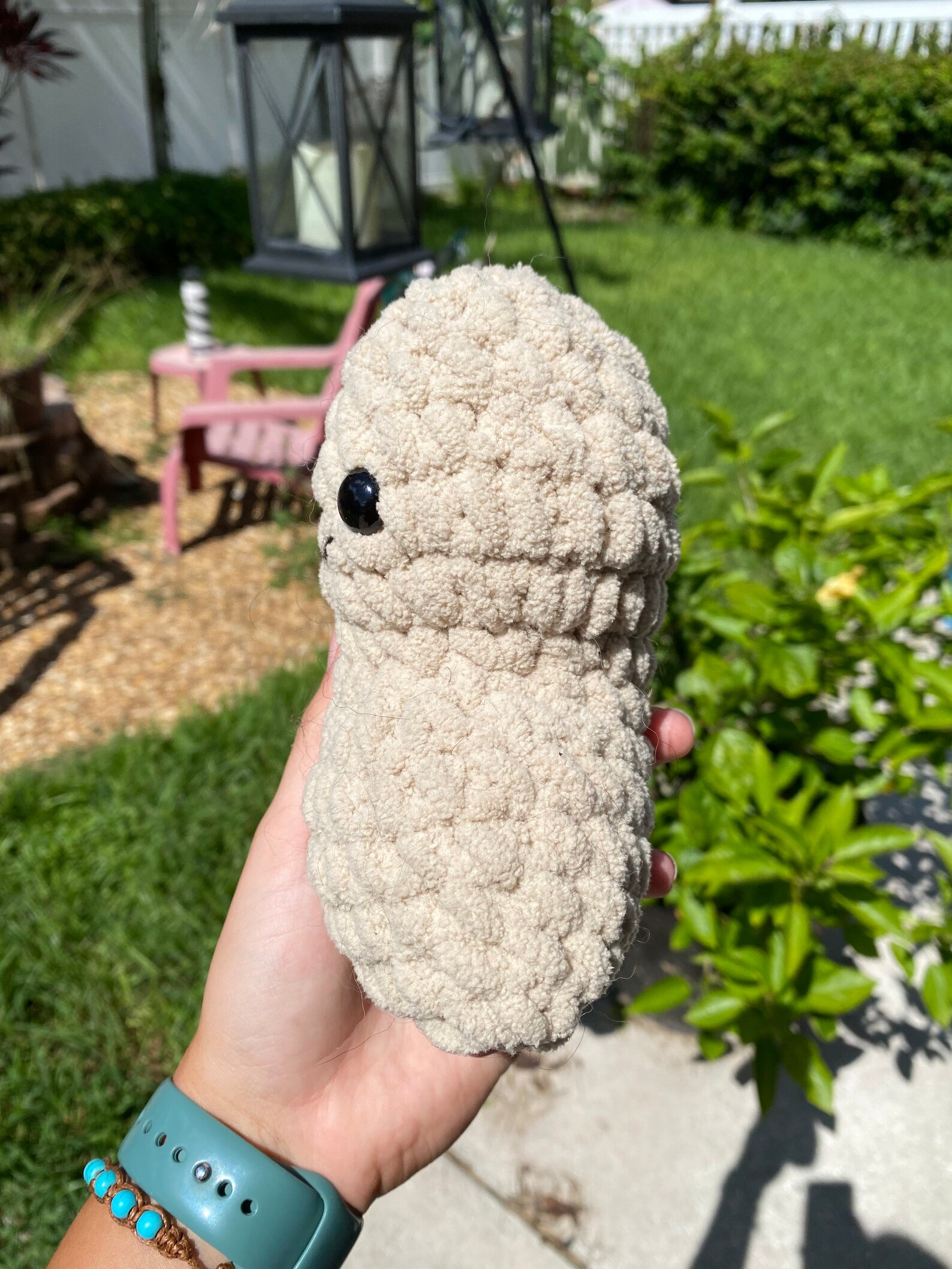 Crochet chicken nugget amigurumi food | Etsy