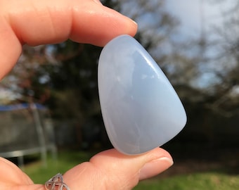 Chunky Blue Chalcedony Pebble #1533