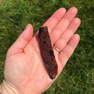 Raw Mahogany Obsidian Blade #1513