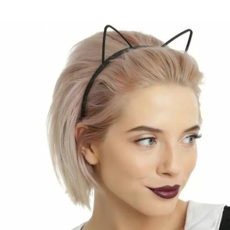 Women Girls Women Fashion Cat Ears Headband Hair Costume Hen Party Accessory UK Seller Clothing