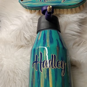 Custom Pig Sprayer Gift Set, Pick Your own Colors, Hand Painted Livestock Sprayer, Custom Pig Brush, Livestock Show Prize, State Fair Award