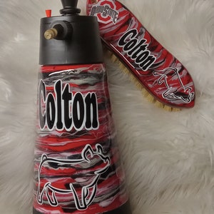 Custom Swirl Pig Sprayer, Custom Cow Sprayer, Custom Pig Sprayer for Him, Custom Pig Sprayer for Her,  Personalized Livestock Show Sprayer