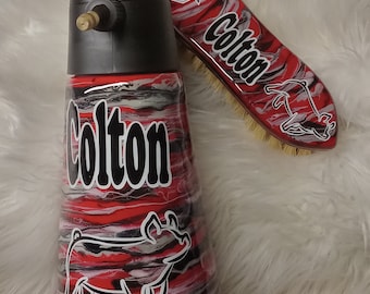 Custom Swirl Pig Sprayer, Custom Cow Sprayer, Custom Pig Sprayer for Him, Custom Pig Sprayer for Her,  Personalized Livestock Show Sprayer