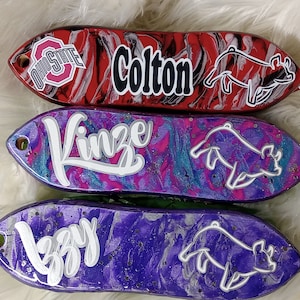 Custom Pig Brush, Hand Painted livestock Brush, Pig Brush and Sprayer Gift Set, State Fair Prize, Livestock Sprayer