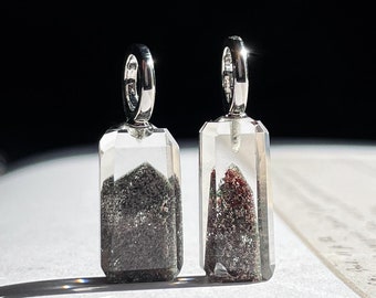 Lodolite Quartz Pendant Inclusion quartz lodolite pendant lodolite jewellery mountain peak garden quartz crystal jewelry gift for her