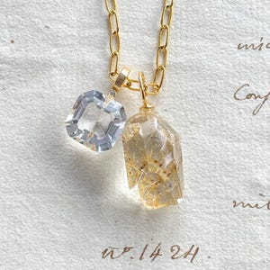 Hochwertiger Goldener Rutilquarz Anhänger Gold Rutil Kristall Schmuck Rutiledelstein Anhänger Geburtstagsgeschenk unter 100 Geburtstag für ihn