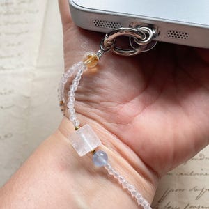 Kristall Handy Armband Perlen Handy Kette Armband Geschenk Unter 30 funkelnd Accessoire Minimalist Schmuck Handmade Schmuck Geschenk Schwester