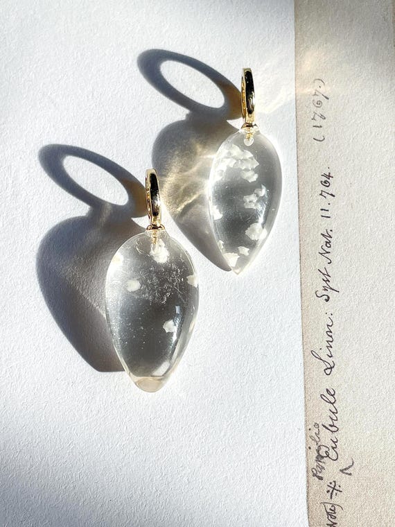 Calcite Inclusion Quartz pendant White Inclusion Quartz pendant Quartz Crystal Jewelry Gift snow white jewellery sister birthday gift