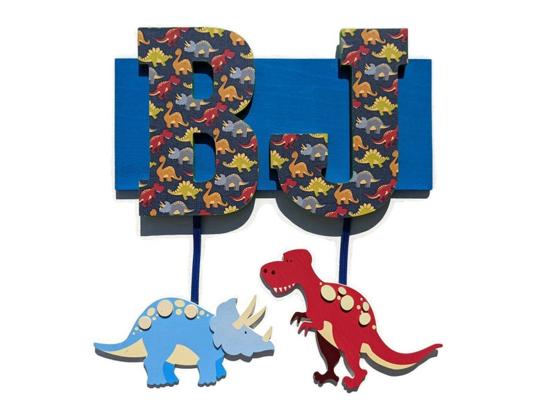 Dinosaur Themed Name Sign Dino Letters Dino Nursery Decor Etsy