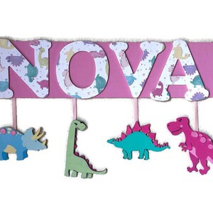 Dinosaur Name Sign | Nursery Dino Letters | Dino Nursery Decor | Wood Letters