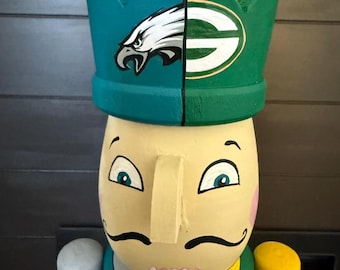 House Divided Custom Painted Nutcracker - Any team, any theme! One of a Kind gift