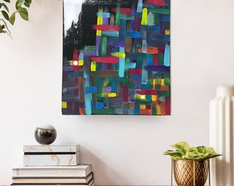 Abstract Painting Original 16x20 “Decode”