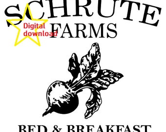 Schrute Farms Bed and Breakfast SVG - instant download file for cutting machine - Beet Farm - Dwight