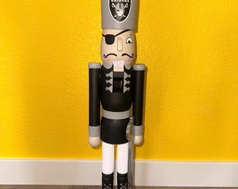 HUGE 24-Inch Hand-Painted Nutcracker – Pirate Theme, Raiders Design