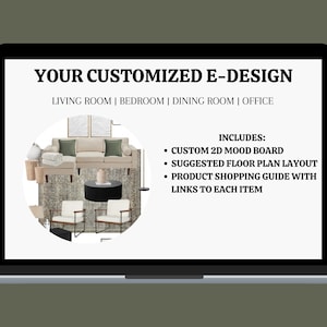 Interior E-Design Service | Custom Mood Board | Virtual Design | Customized Design | Interior Designer | Living Room Design