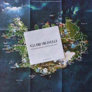 ICELAND UNCOVERED: a vibrant illustrated map for adventurers and explorers. Limited Edition.